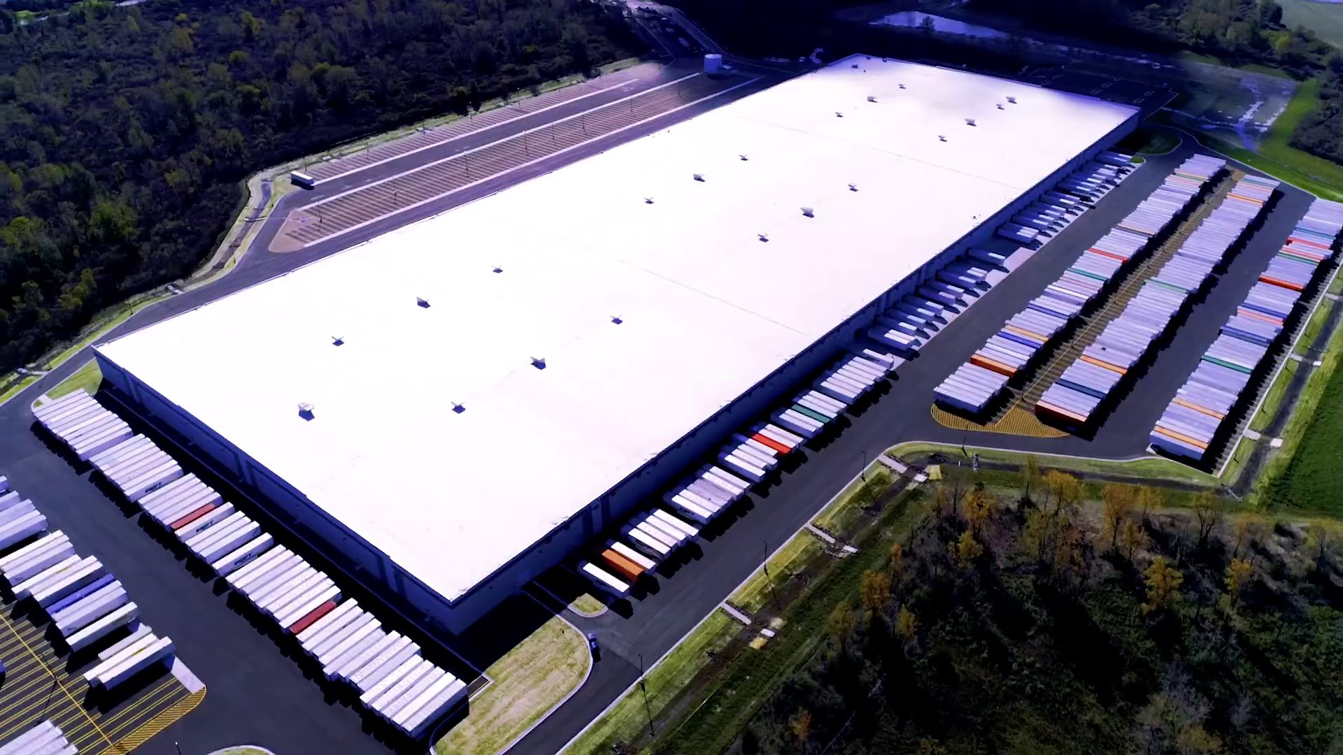 Docks and trailer court — Ford redistribution center, Newport MI