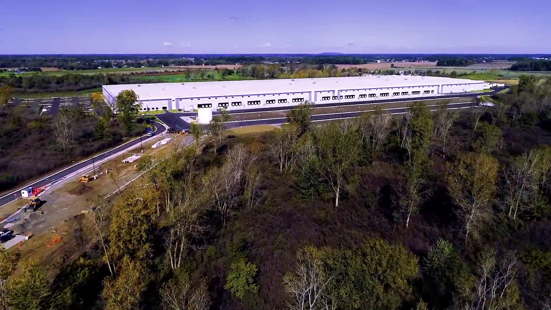 Aerial view — Newport, MI — Ford redistribution center, Newport MI